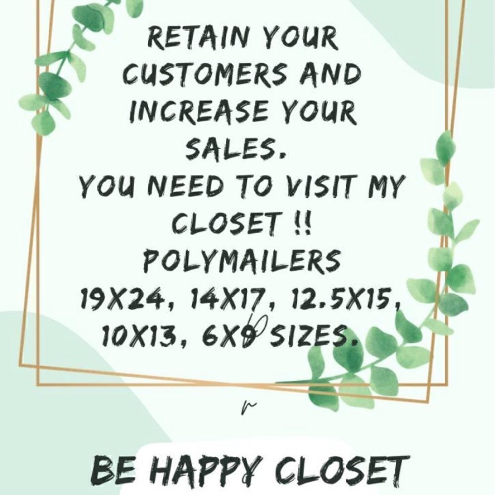 Poly mailers all sizes make your listing